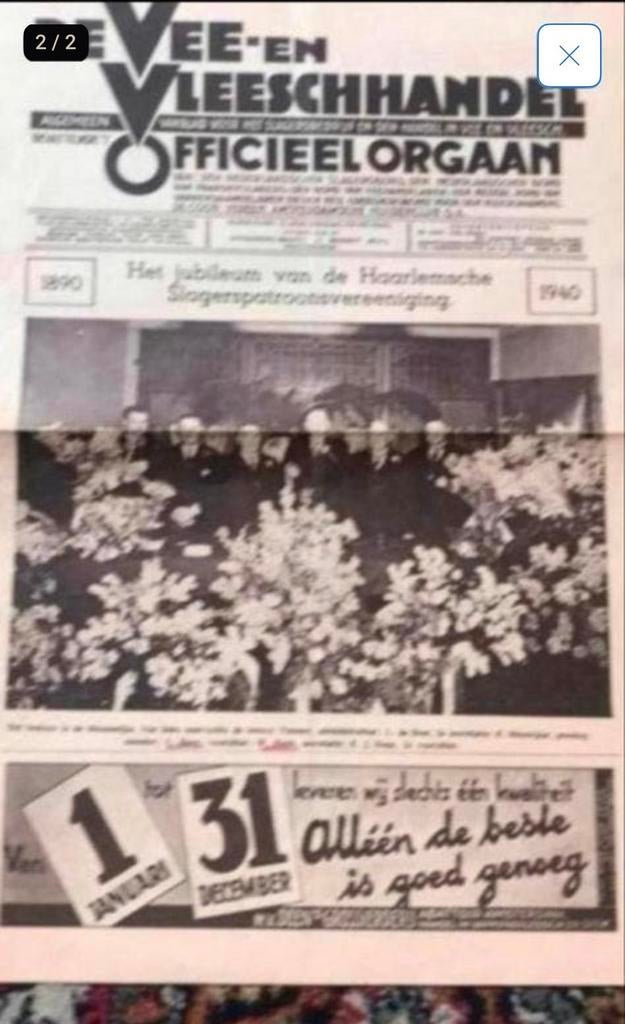 Vee- en vleeschhandel jubileumnummer 1940, Ophalen of Verzenden, Gelezen, Overige typen