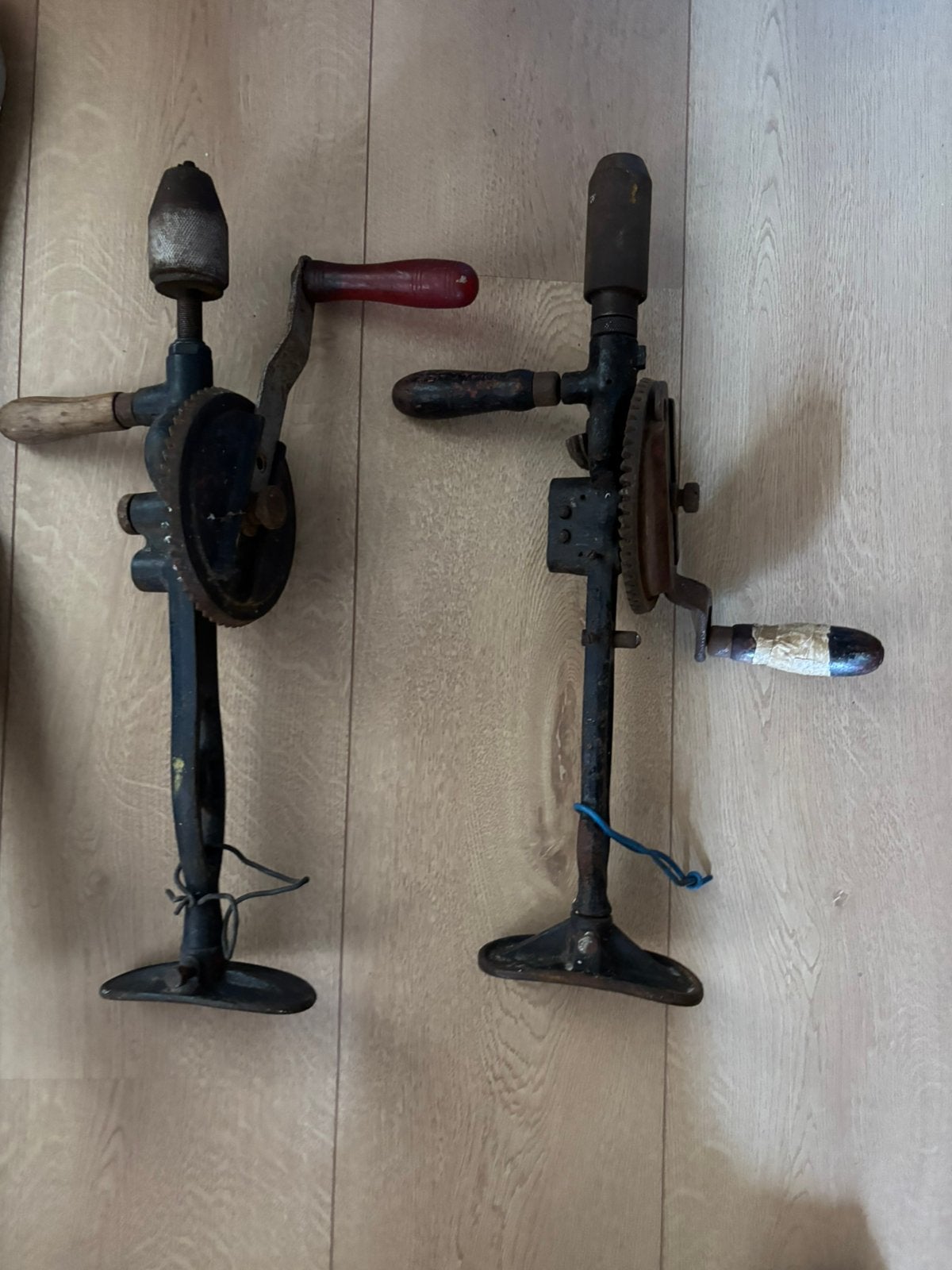 2 x handboor en een heggeschaar, Antiek en Kunst, Antiek | Gereedschap en Instrumenten, Ophalen