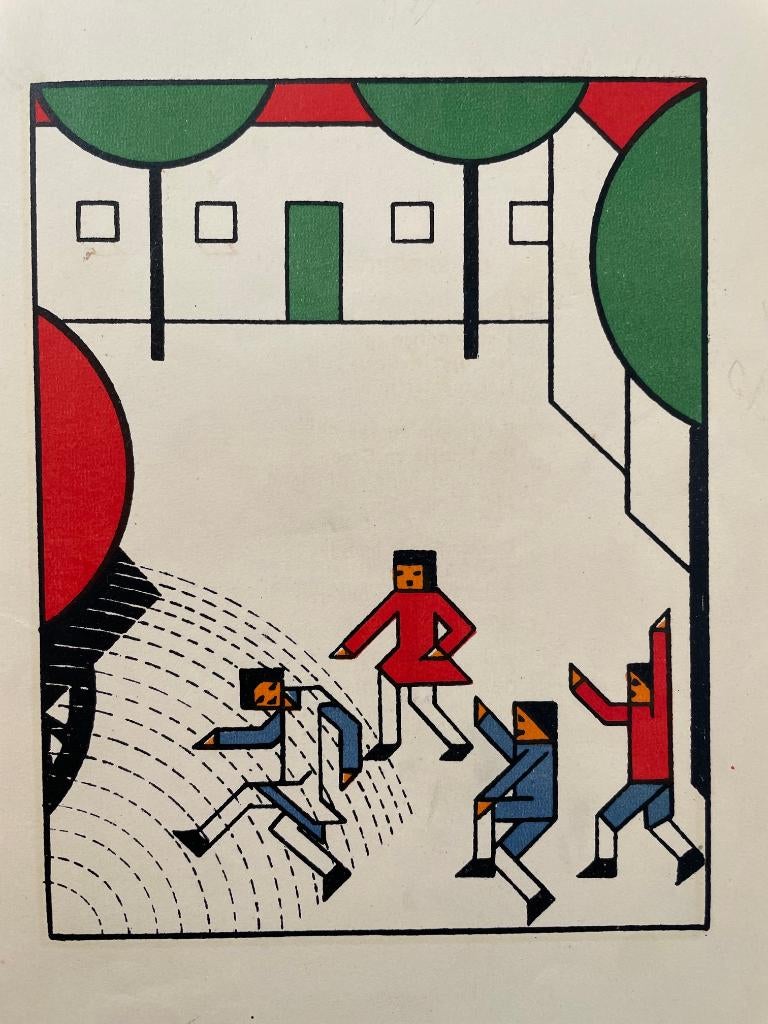 Lou Loeber, Gouden Vlinders, originele litho uit 1927. Nr.7, Ophalen of Verzenden