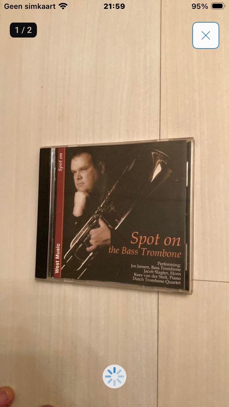 Jos Jansen - spot on the bass trombone(contemporary classica, Ophalen of Verzenden, Modernisme tot heden, Zo goed als nieuw, Overige typen