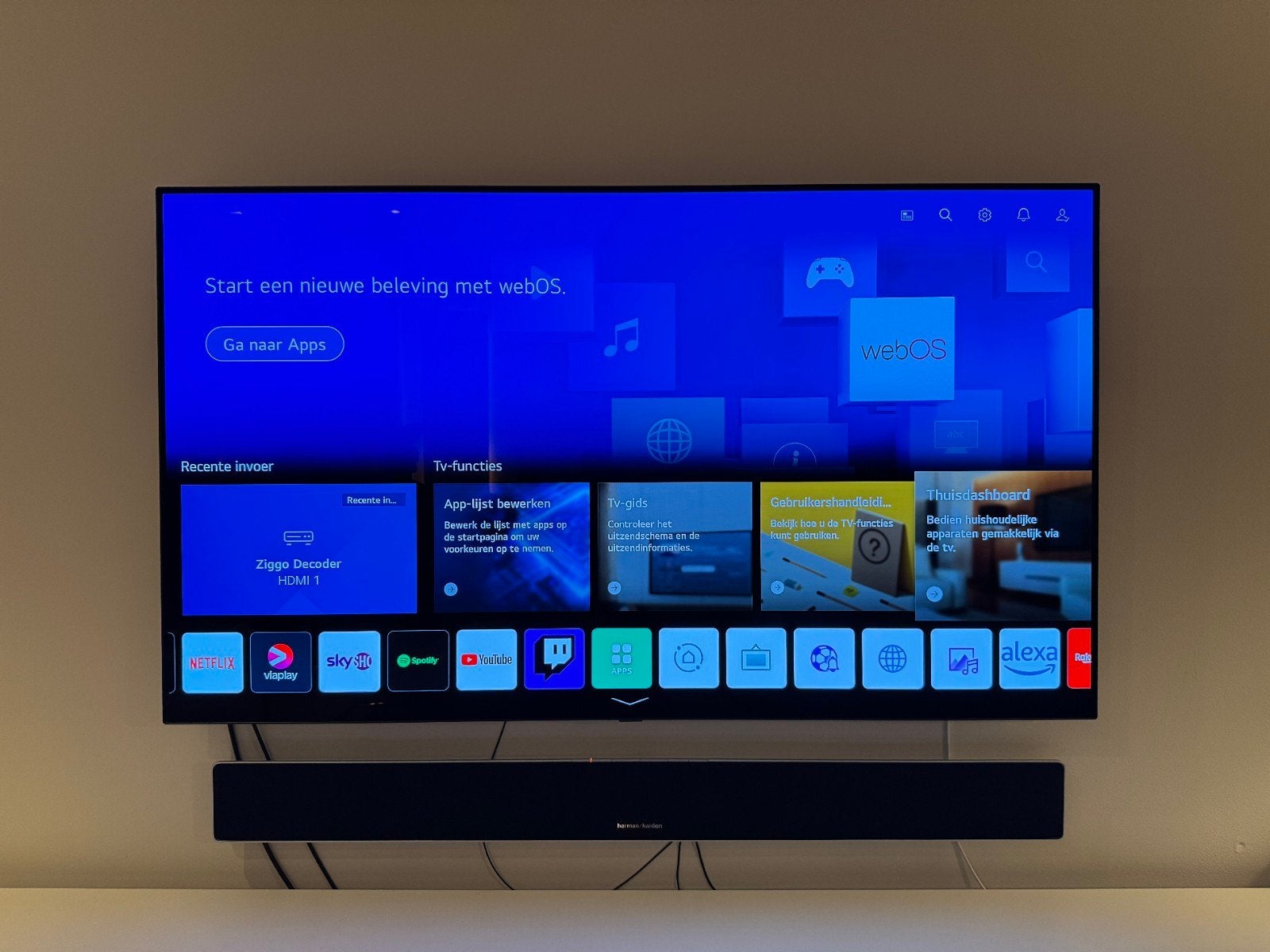 LG OLED55C16LA (55 inch) - 4K 120Hz - In absolute nieuwstaat, Audio, Tv en Foto, Televisies, Ophalen, Zo goed als nieuw, 100 cm of meer