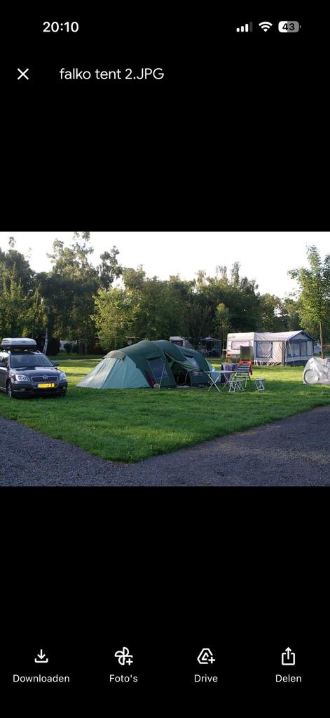 Puntgave Falco tent - 4  personen  !MOET WEG !, Caravans en Kamperen, Ophalen, Zo goed als nieuw, Tot en met 4