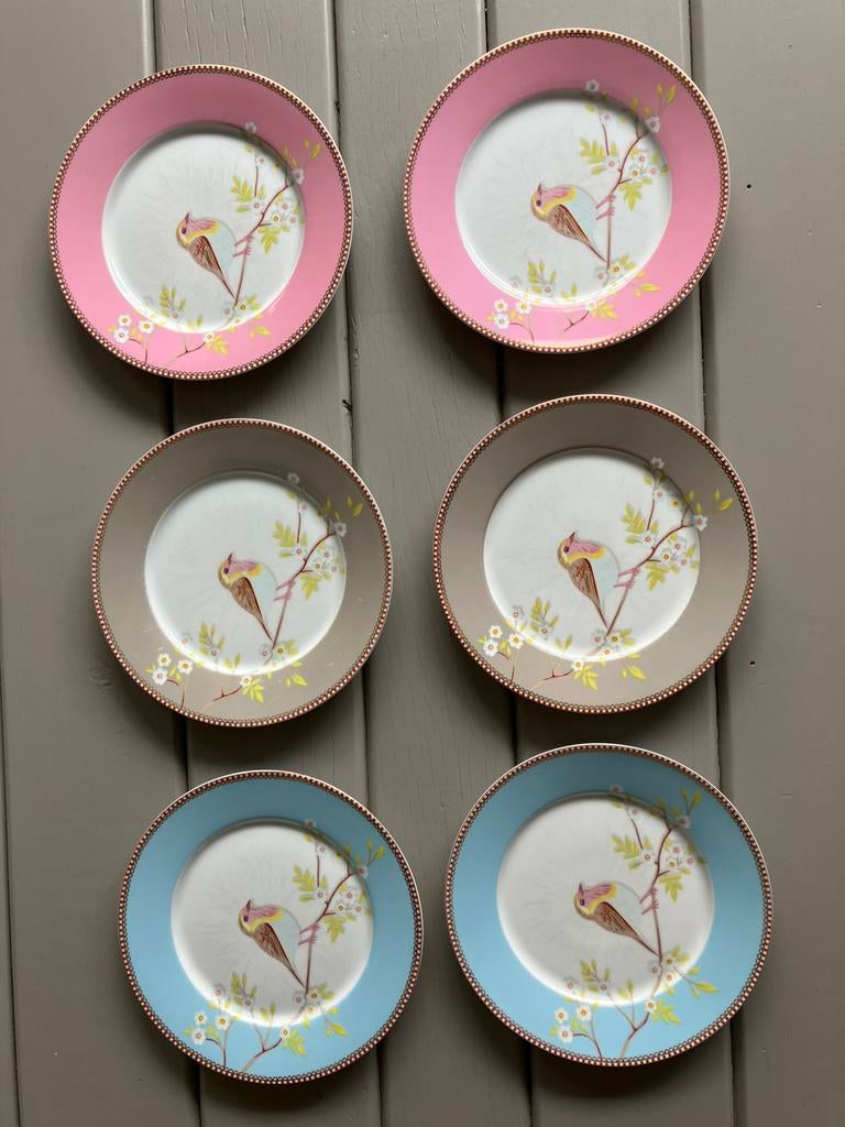 Pip servies ontbijtbordjes, Huis en Inrichting, Keuken | Servies, Ophalen, Gebruikt, Bord(en), Overige stijlen