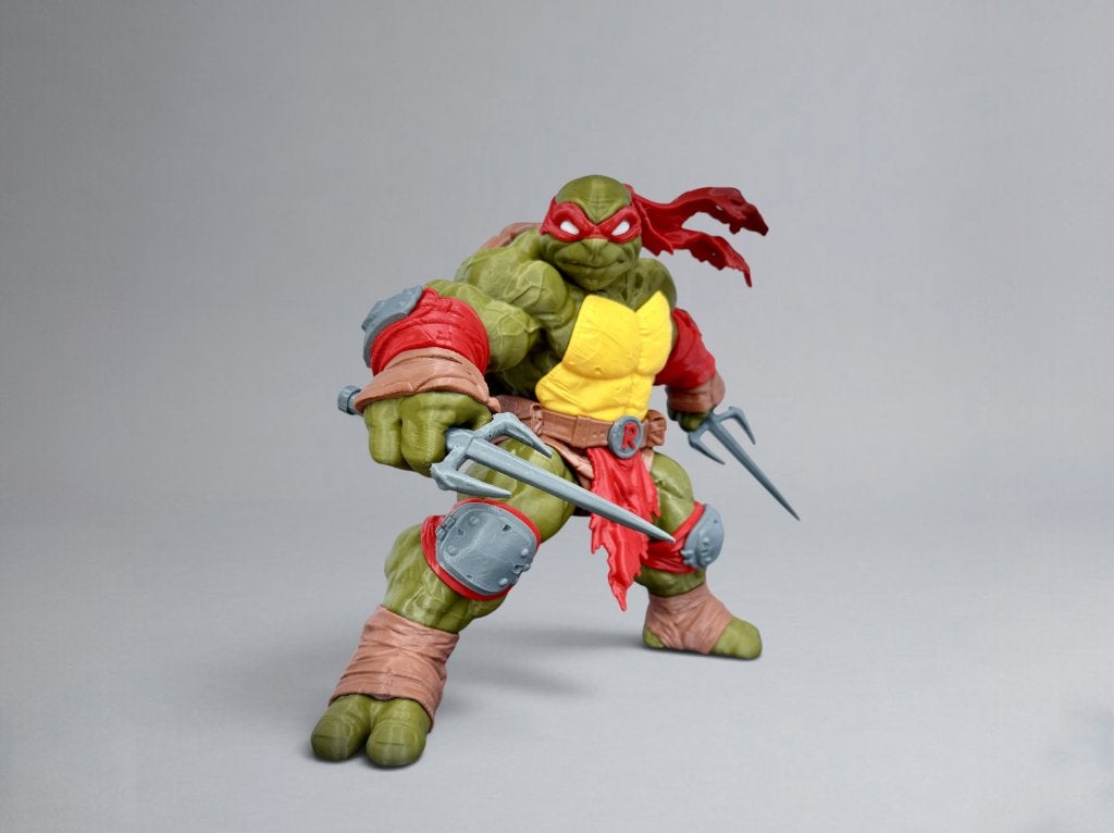 Raphael | TMNT | 30 cm | Game Figuur | 3D Geprint, Ophalen of Verzenden, Nieuw, Fantasy