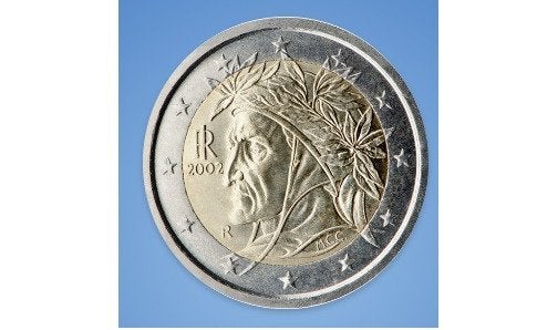 2 euromunt italie, Ophalen of Verzenden, Italië, 2 euro