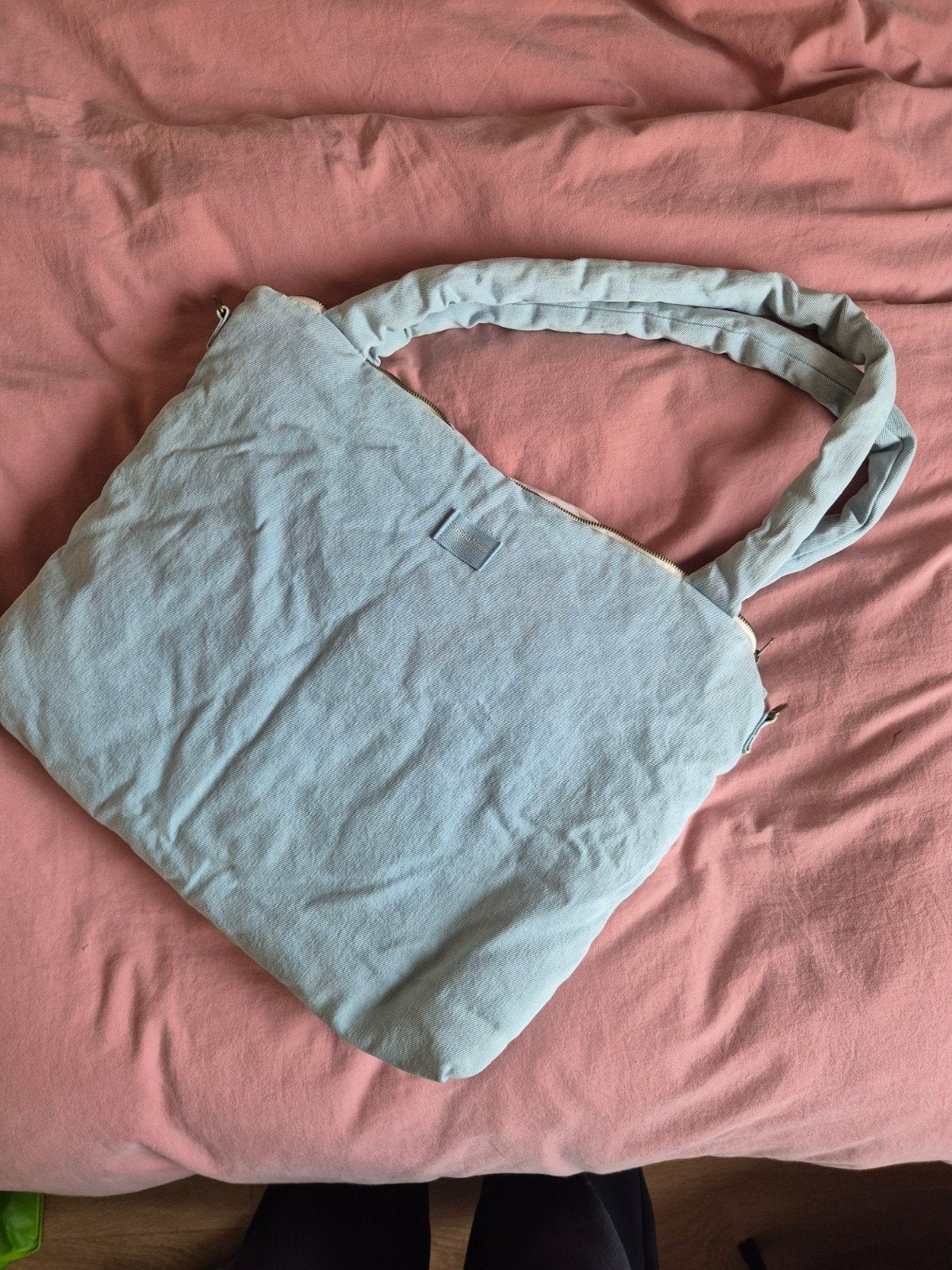 Studio Naos denim schoudertas - Zo goed als nieuw, Ophalen of Verzenden, Zo goed als nieuw, Blauw, Schoudertasje