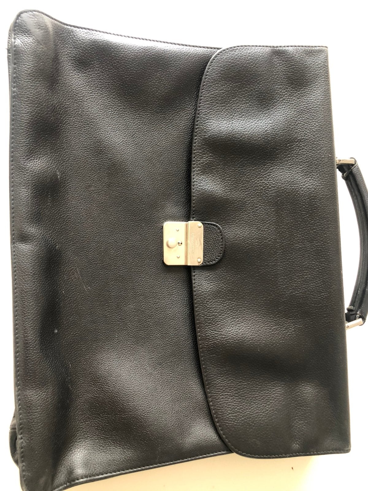 Te koop: mooie leren werktas, zwart, Longchamp, Sieraden, Tassen en Uiterlijk, Ophalen of Verzenden