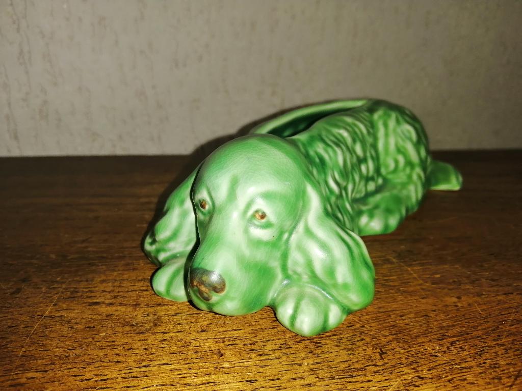 Vintage Cocker Spaniel - bakje Sylvac England, Verzamelen, Beelden en Beeldjes, Ophalen of Verzenden, Zo goed als nieuw, Dier