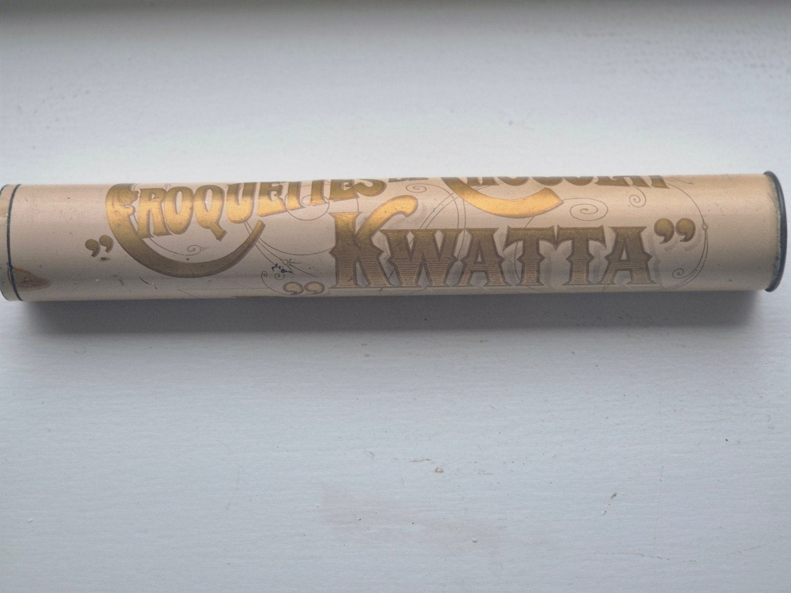 Kwatta chocolade croquetten blik Breda, Ophalen of Verzenden, Gebruikt, Overige