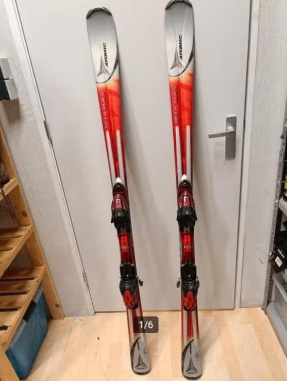 Atomic beta puls magnesium 160cm skis met nette achterkant, 140 tot 160 cm, Gebruikt, Ophalen of Verzenden, Carve
