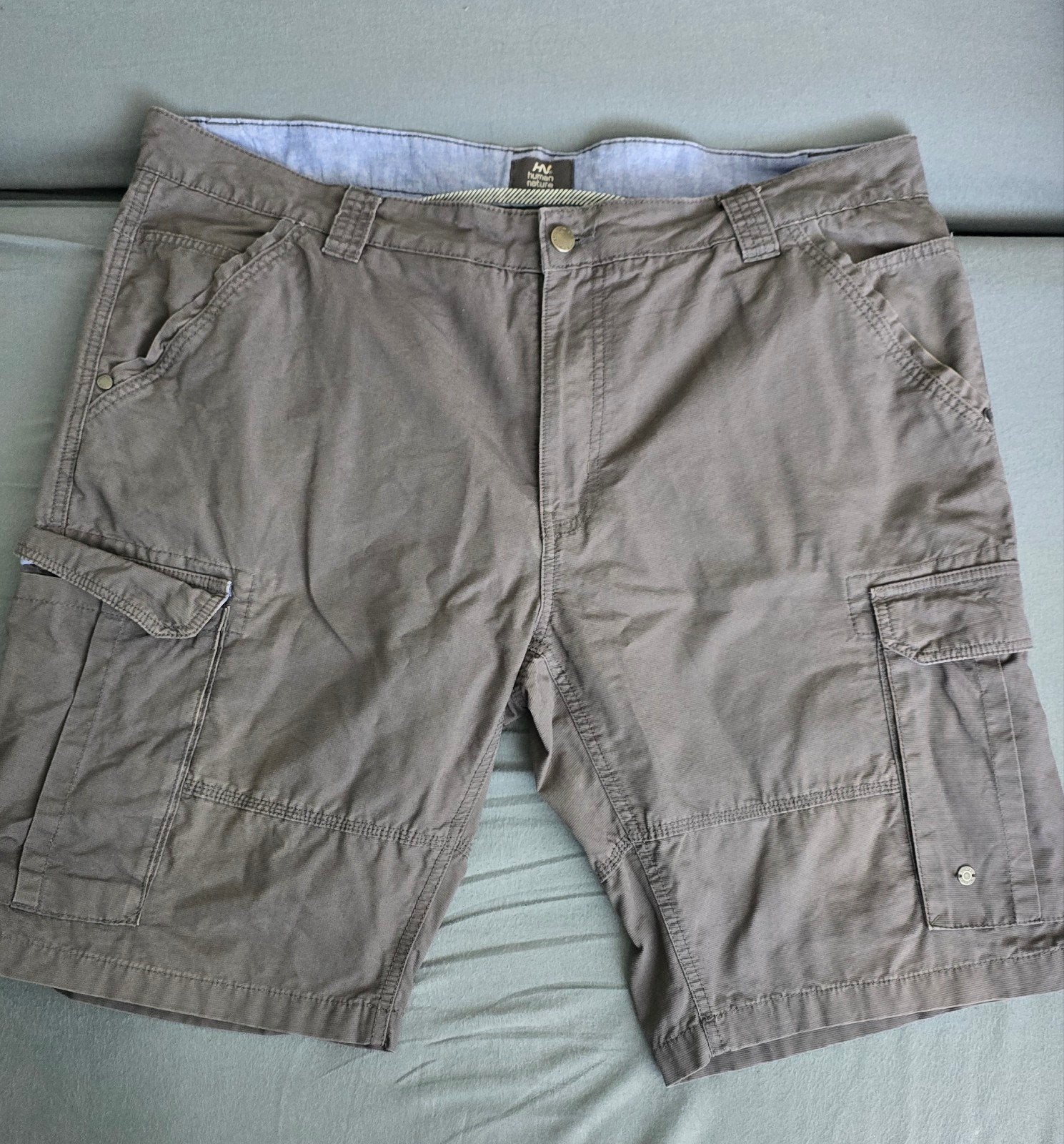 Human Nature cargo korte broek, donkergrijs, maat XXXL, Kleding | Heren, Broeken en Pantalons, Overige maten, Ophalen of Verzenden