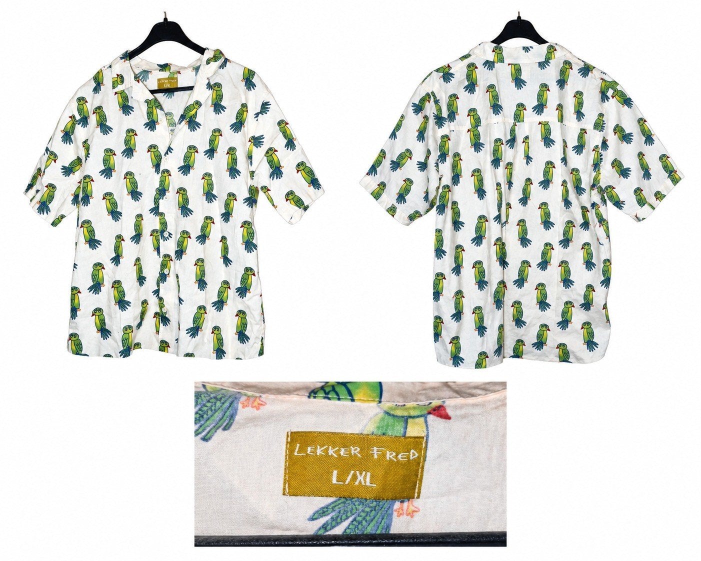 LEKKER FRED Overhemd - De Jeugd van Tegenwoordig - L/XL, Kleding | Heren, LEKKER FRED, Wit, Nieuw, Ophalen of Verzenden