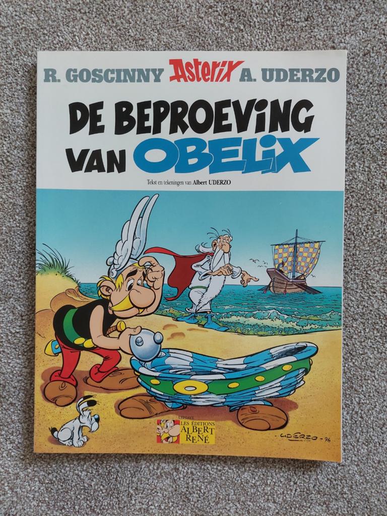 Asterix: De Beproeving van Obelix - Goscinny & Uderzo, Eén stripboek, Ophalen of Verzenden, Zo goed als nieuw