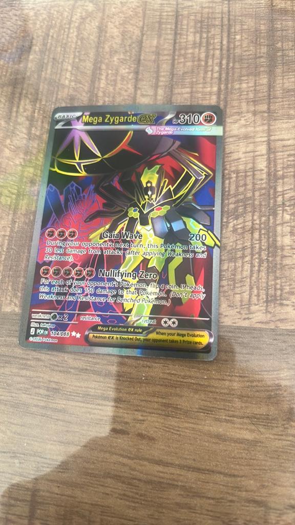 Mega Zygarde EX Pokémon Kaart - Zeldzaam, Hobby en Vrije tijd, Verzamelkaartspellen | Pokémon, Zo goed als nieuw, Losse kaart