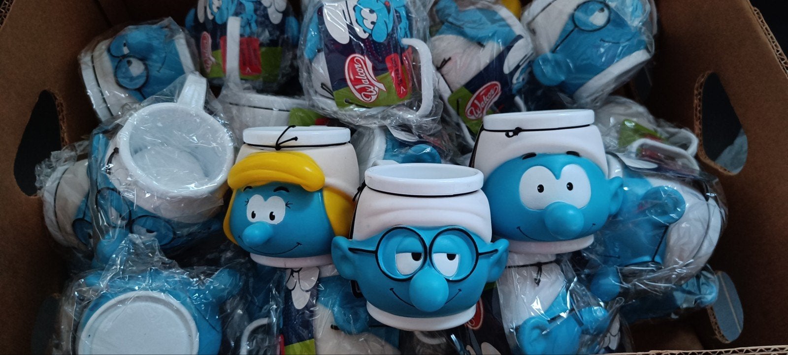 Smurfen mokken Walcor - 35stuks., Ophalen of Verzenden, Nieuw, Verschillende Smurfen, Gebruiksvoorwerp