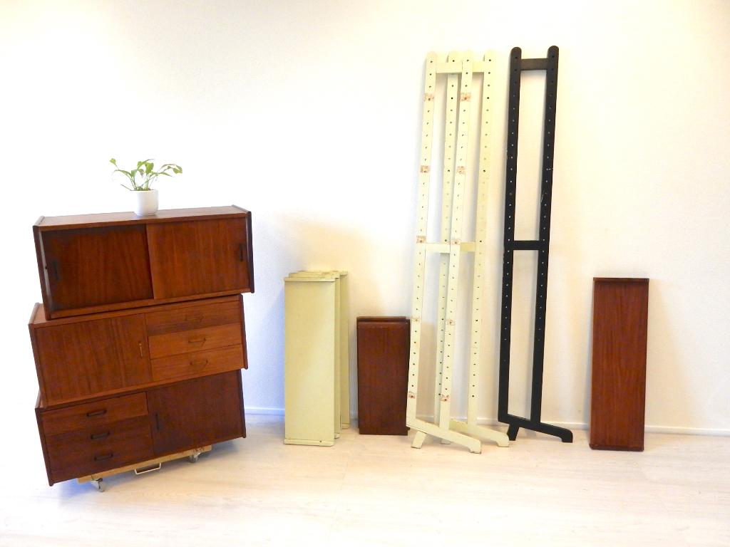 vintage onderdelen simpla lux kast ladekast jaren 60, Gebruikt, ., Ophalen of Verzenden, .