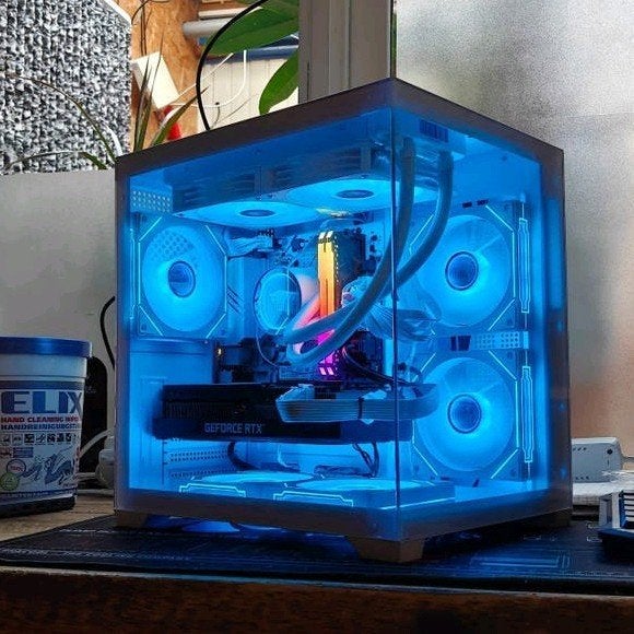 Zomer aanbiedingen!! witte RGB game PCs Nieuw/refurbished, Computers en Software, Desktop Pc's, Met monitor, 32 GB, Virtual Reality