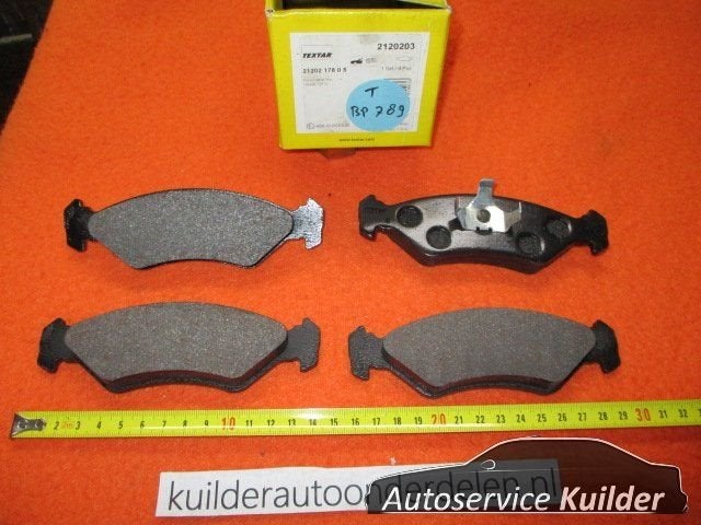 Remblokken voorzijde Ford Fiesta III en IV BP789 Textar 2120, -, -, Nieuw, Ophalen of Verzenden