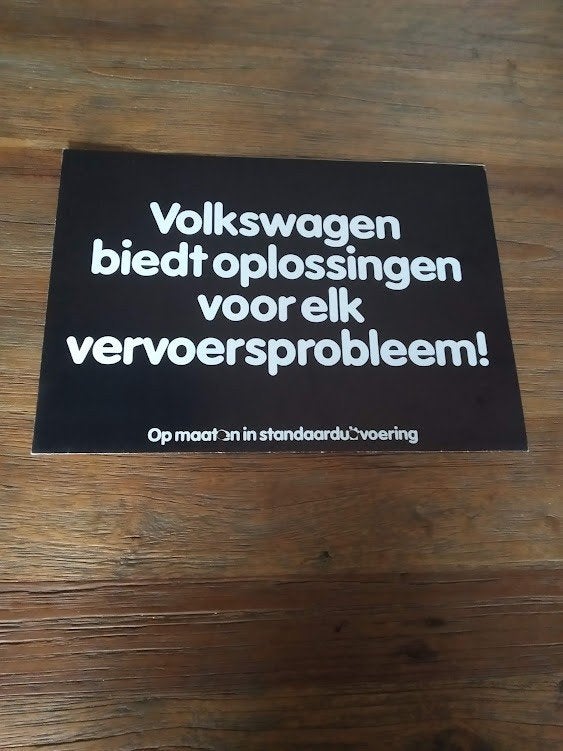 VW biedt oplossingen Passat / Golf / LT / Transporter 1980, Boeken, Verzenden, Zo goed als nieuw, Volkswagen