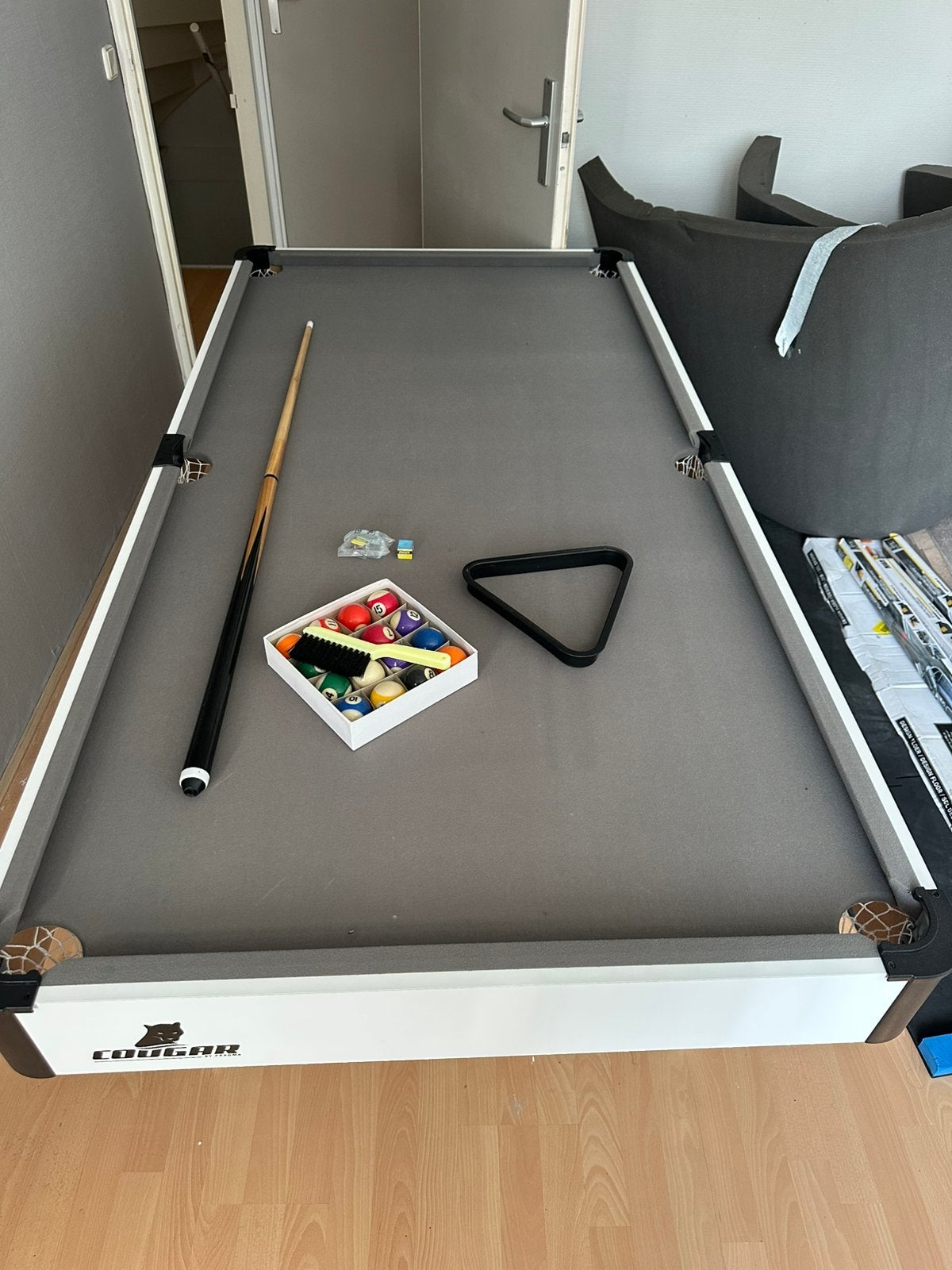 Te koop goh pooltafel compleet  speelveld 175 x 83 cm, Ophalen, Zo goed als nieuw, Pooltafel