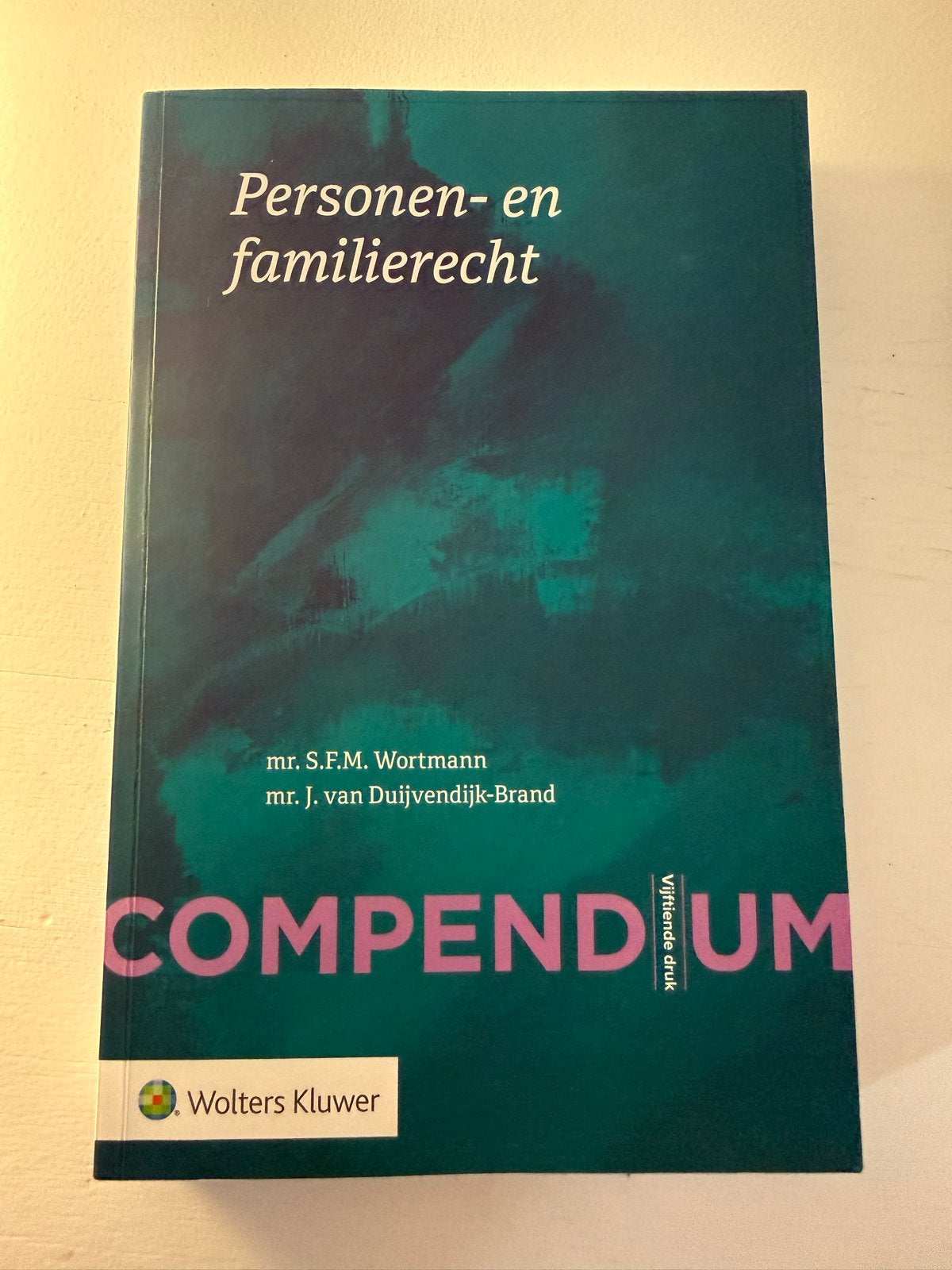 Compendium Personen- en familierecht - 5e druk, Boeken, Ophalen of Verzenden, Gamma, Zo goed als nieuw, HBO