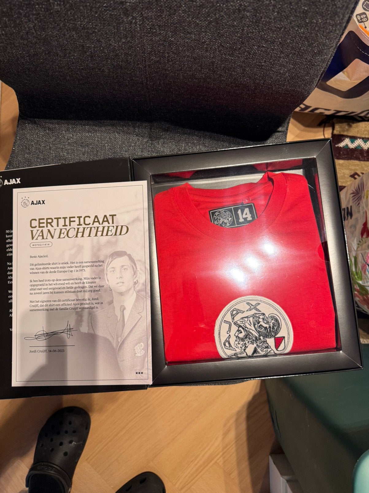 Johan Cruijff-collectorshirt, Ophalen of Verzenden, Nieuw, Ajax, Shirt