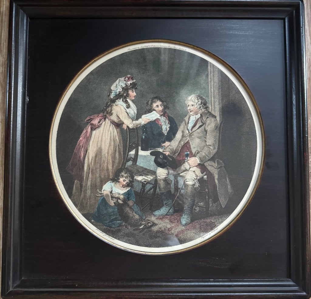 Twee paneeltjes met prent, Ophalen, Paneel, Overige stijlen, Portret of Personen
