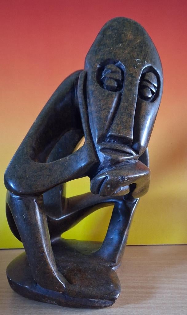 Shona-sculptuur. Zimbabwe. Geabstraheerd.  Steen.  20 cm., Antiek en Kunst, Kunst | Niet-Westerse kunst, Ophalen