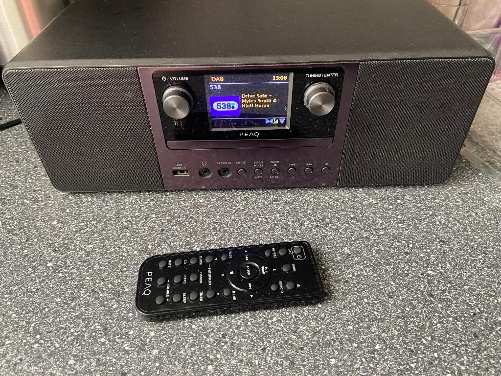 Peaq dab radio Pdr360bt-b, Ophalen of Verzenden, Zo goed als nieuw, Overige typen, Met cd-speler