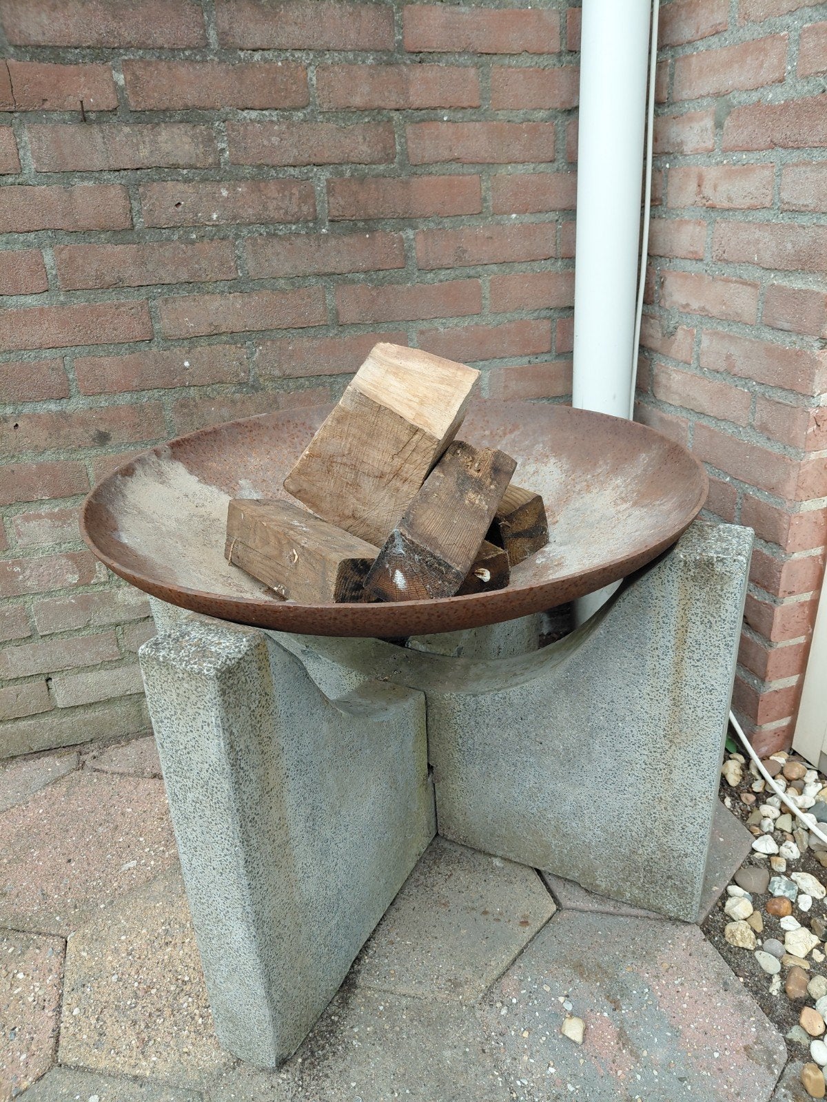 vuurschaal, gietijzer., Ophalen, Gebruikt
