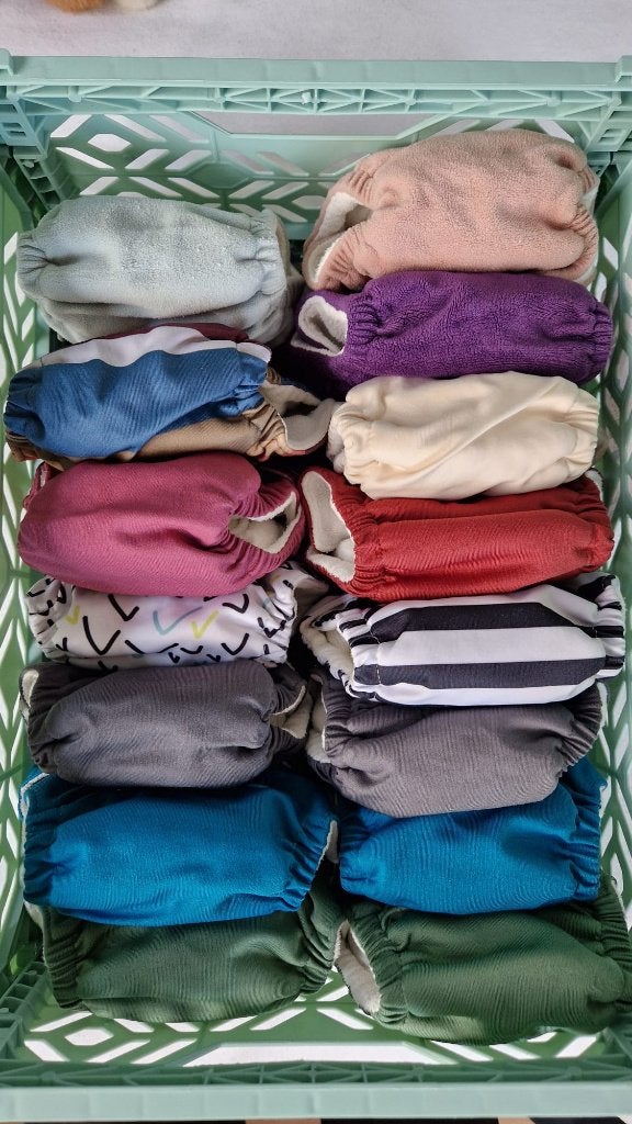 Wasbare all-in-one luiers voor newborns Grovia (15 stuks), Ophalen of Verzenden, Zo goed als nieuw