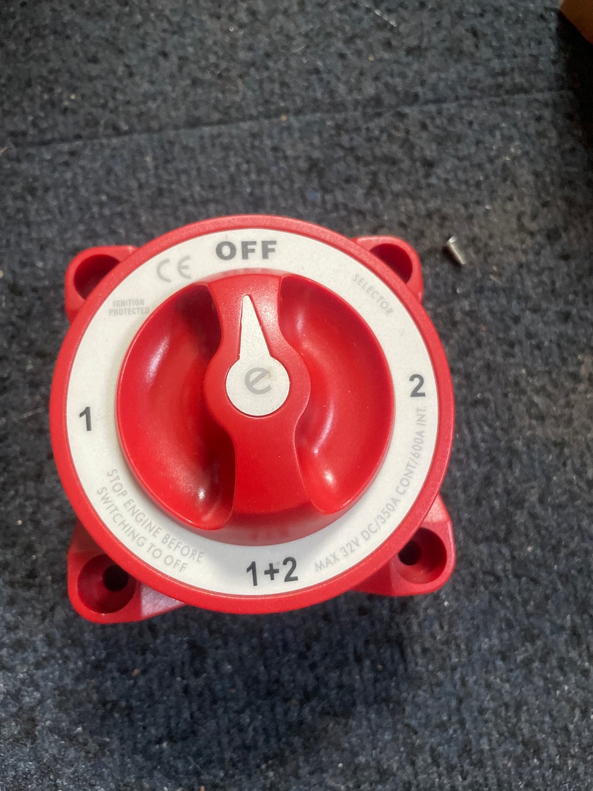 Accu hoofdschakelaar 1-2-Both-Off voor boot/camper, Ophalen of Verzenden, Nieuw, Motor en Techniek