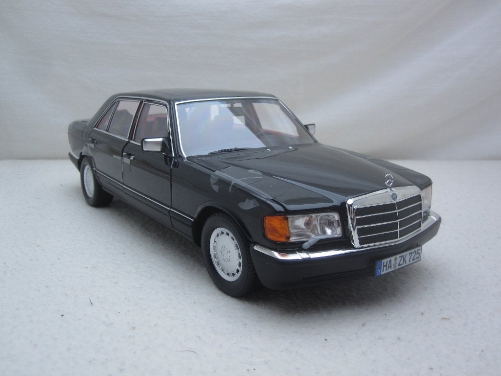Mercedes-Benz W126 560SEL 1991 zwart 1:18 Norev, Ophalen of Verzenden, Nieuw, Auto, Norev