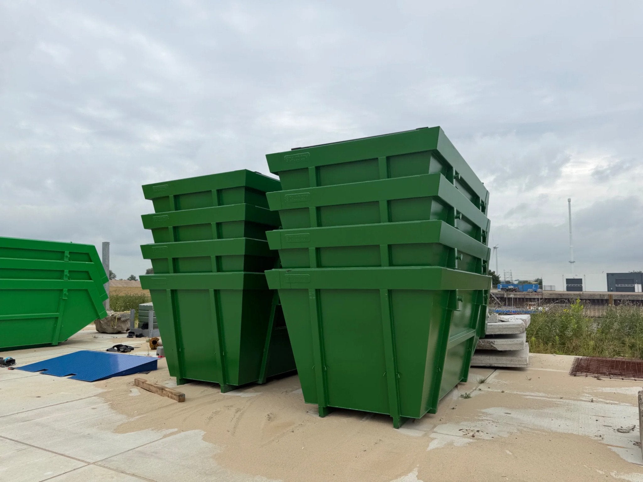 Sidalco 9m3 portaalarm containers groen