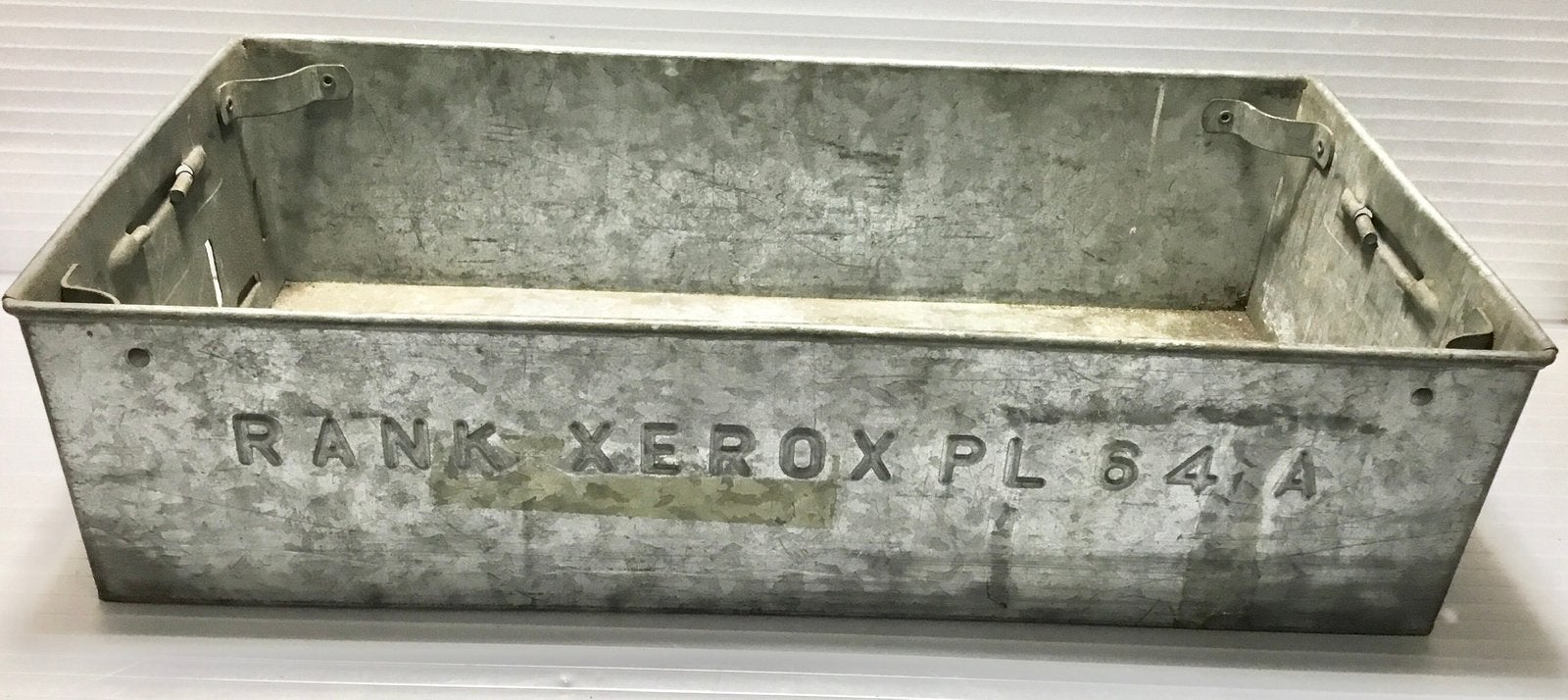 VINTAGE RANK XEROX PL 64 A GEGALVANISEERDE METALEN KIST, Minder dan 50 cm, Gebruikt, 50 tot 100 cm, Ophalen of Verzenden