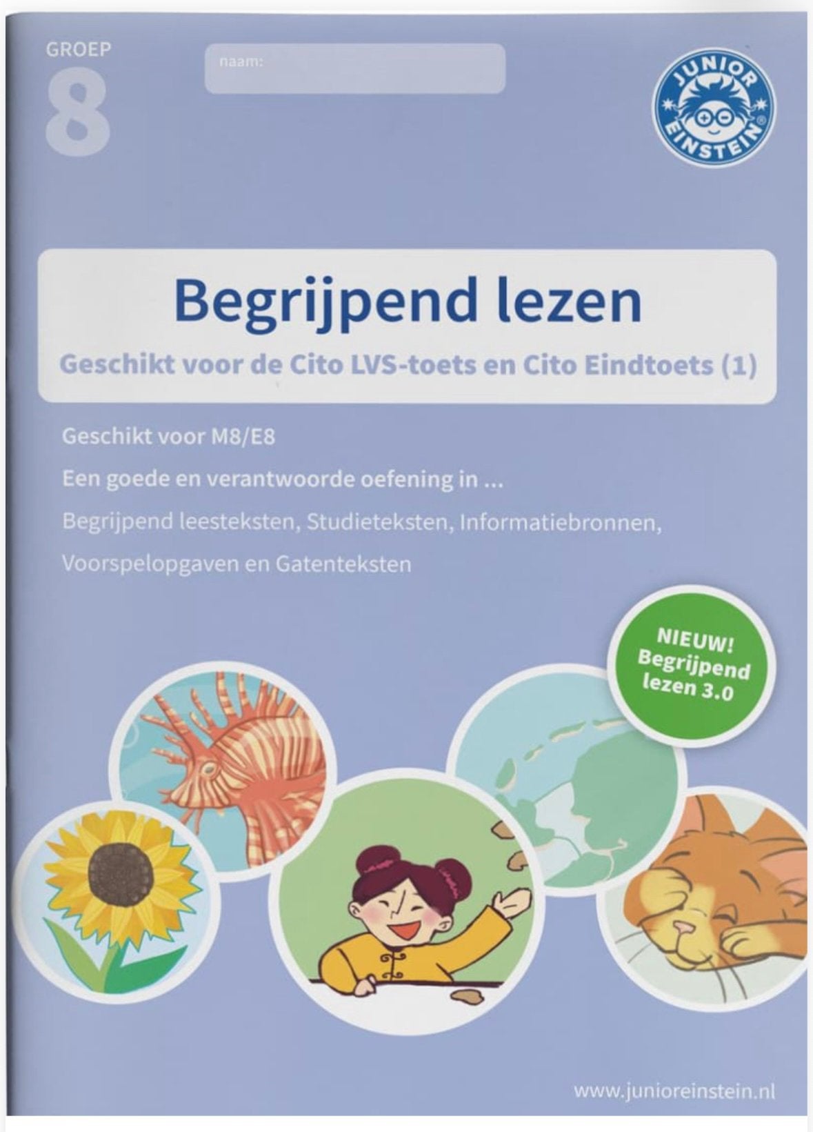Junior Einstein begrijpend lezen groep 8: deel 1 en deel 2, Boeken, Ophalen, Nieuw