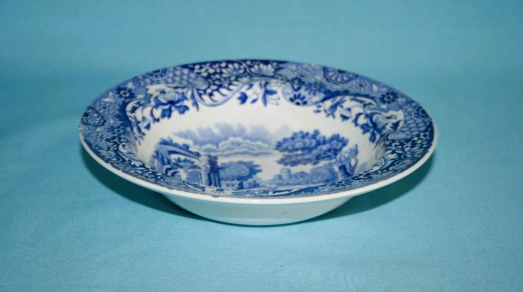 Spode " Italian Blue " Fruitkom 16cm, Ophalen of Verzenden, Zo goed als nieuw, Kom(men), 2de Hands