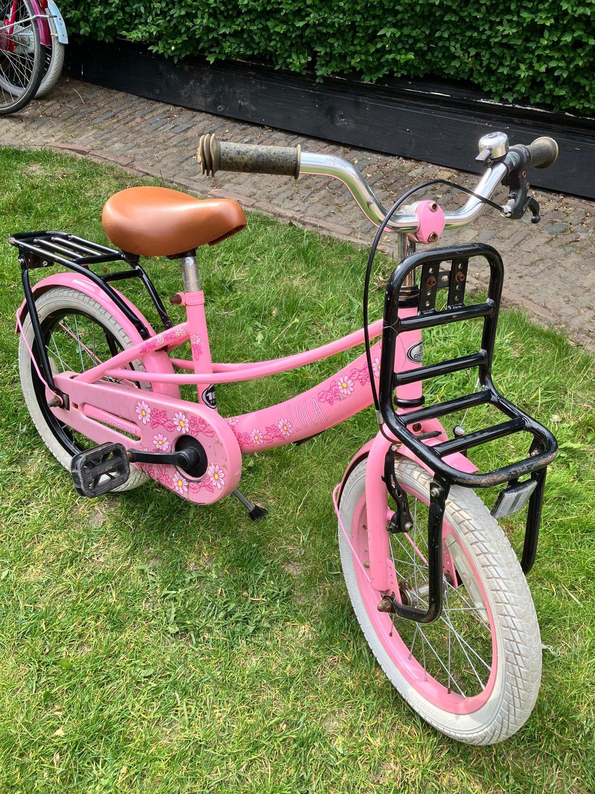 Meisjesfiets 16 inch, Ophalen of Verzenden, Zo goed als nieuw, Terugtraprem, 16 inch