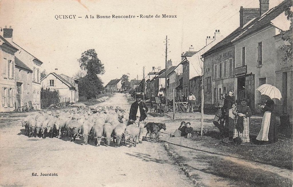 702-400-029 Quincy A La Bonne Rencontre Route De Meaux, Verzenden, Voor 1920, Frankrijk