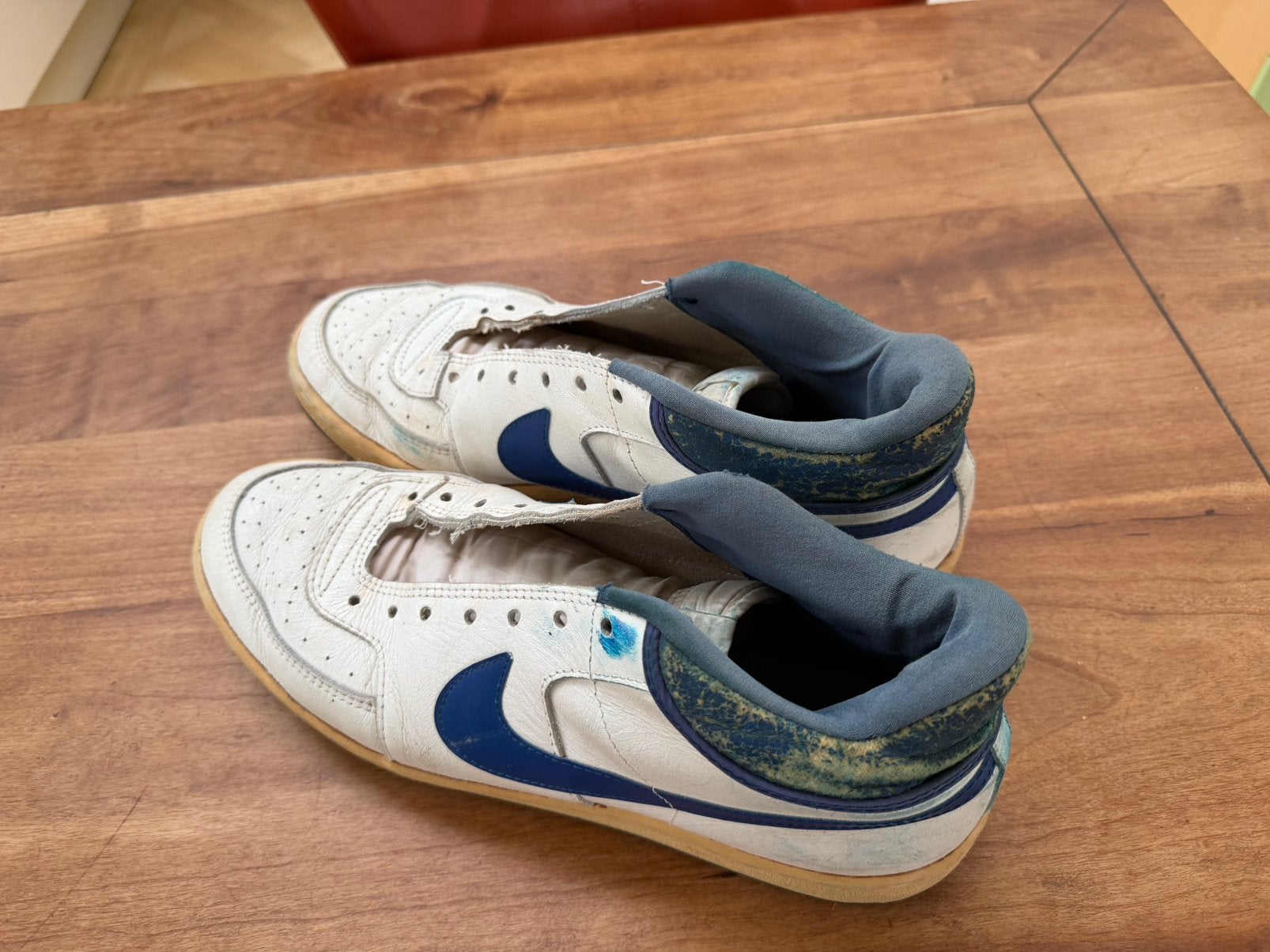 Nike Sky Force 3/4 Sneaker White Blue 4114 Jordan OG maat 46, Ophalen, Gedragen, Sneakers of Gympen