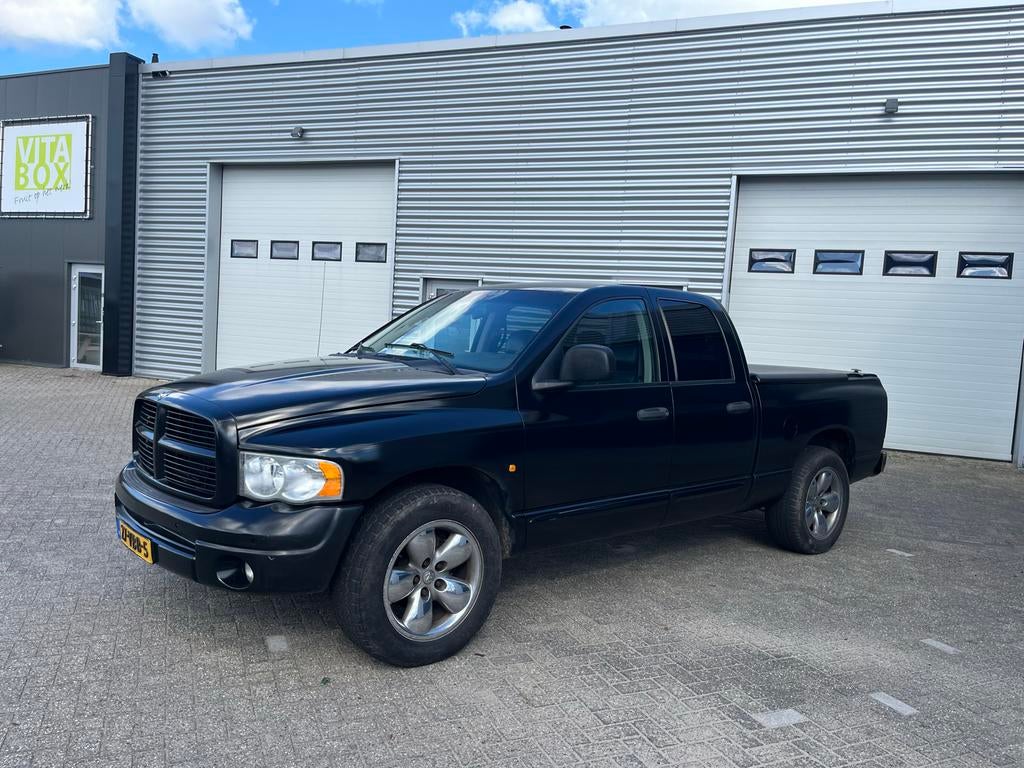 Dodge RAM 1500 5.7 HEMI V8 + LPG - 2004, Achterwielaandrijving, Zwart, Leder, Particulier