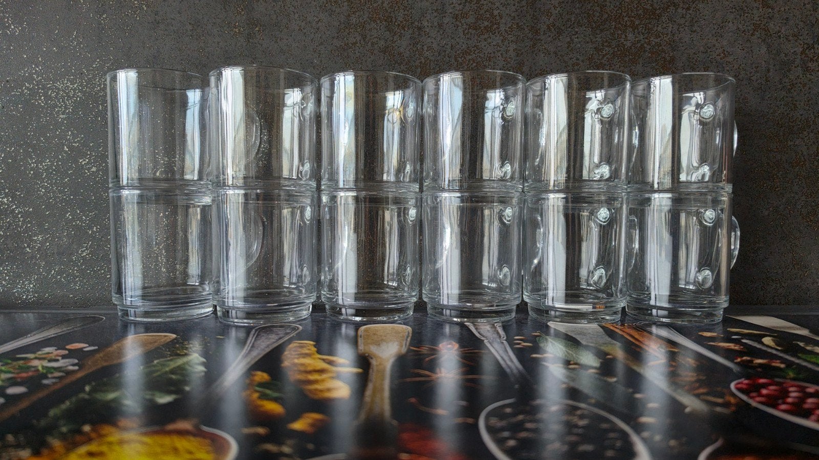 Set theeglazen van glas, Ophalen of Verzenden, Overige typen