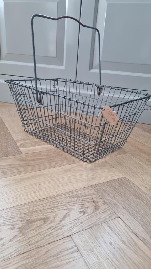 2 Brocante oude winkelmandjes., Ophalen of Verzenden, Gebruikt