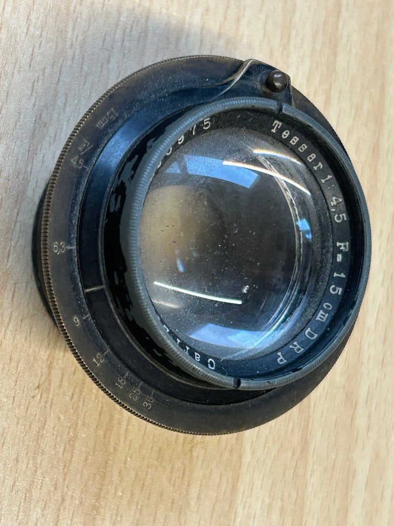 Carl Zeiss Jena Tessar 150mm f/4.5 grootformaat lens- 1917, Ophalen of Verzenden, Telelens
