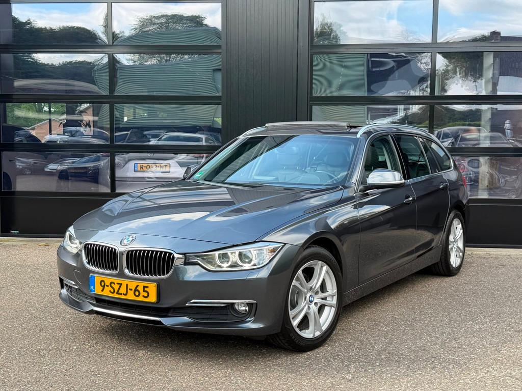 BMW 3-serie Touring 316i High Executive Pano Navi Stoelverw., Automaat, Gebruikt, Euro 6, 4 cilinders