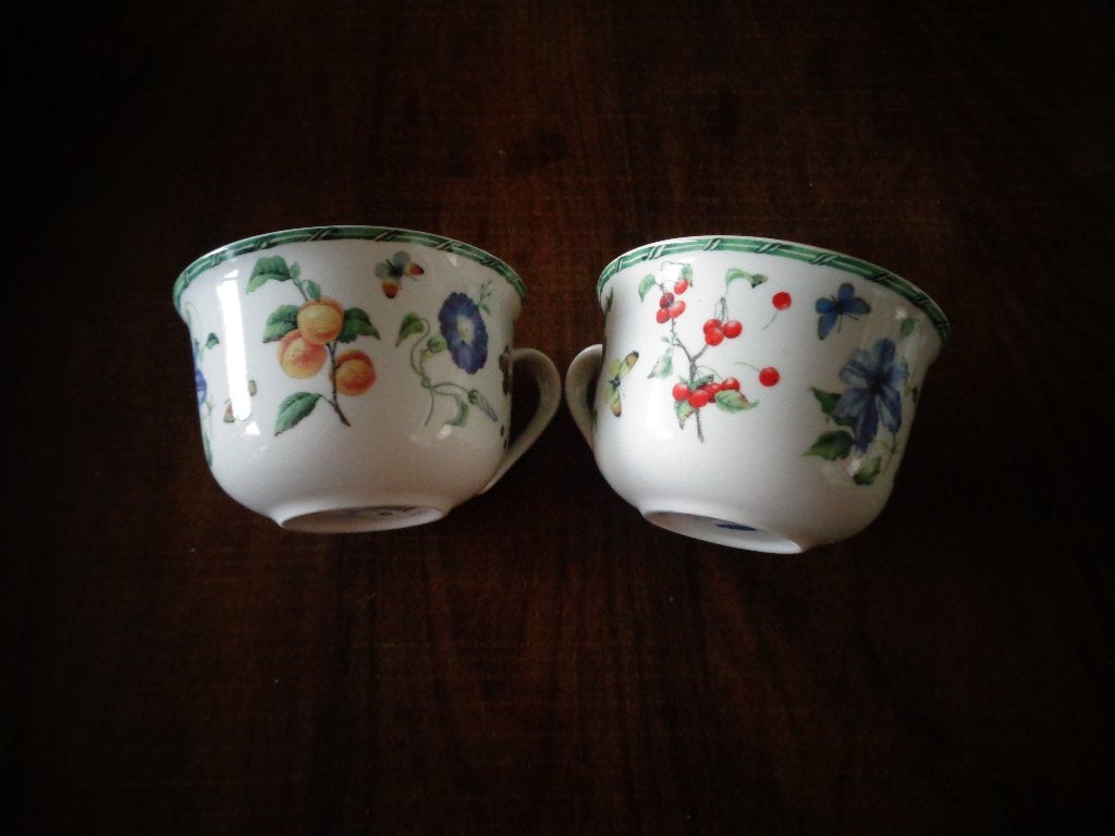 Janneke Brinkman soepkommen Fruit & Flowers, 2 stuks, Overige merken, Ophalen of Verzenden, Zo goed als nieuw, Kom(men)