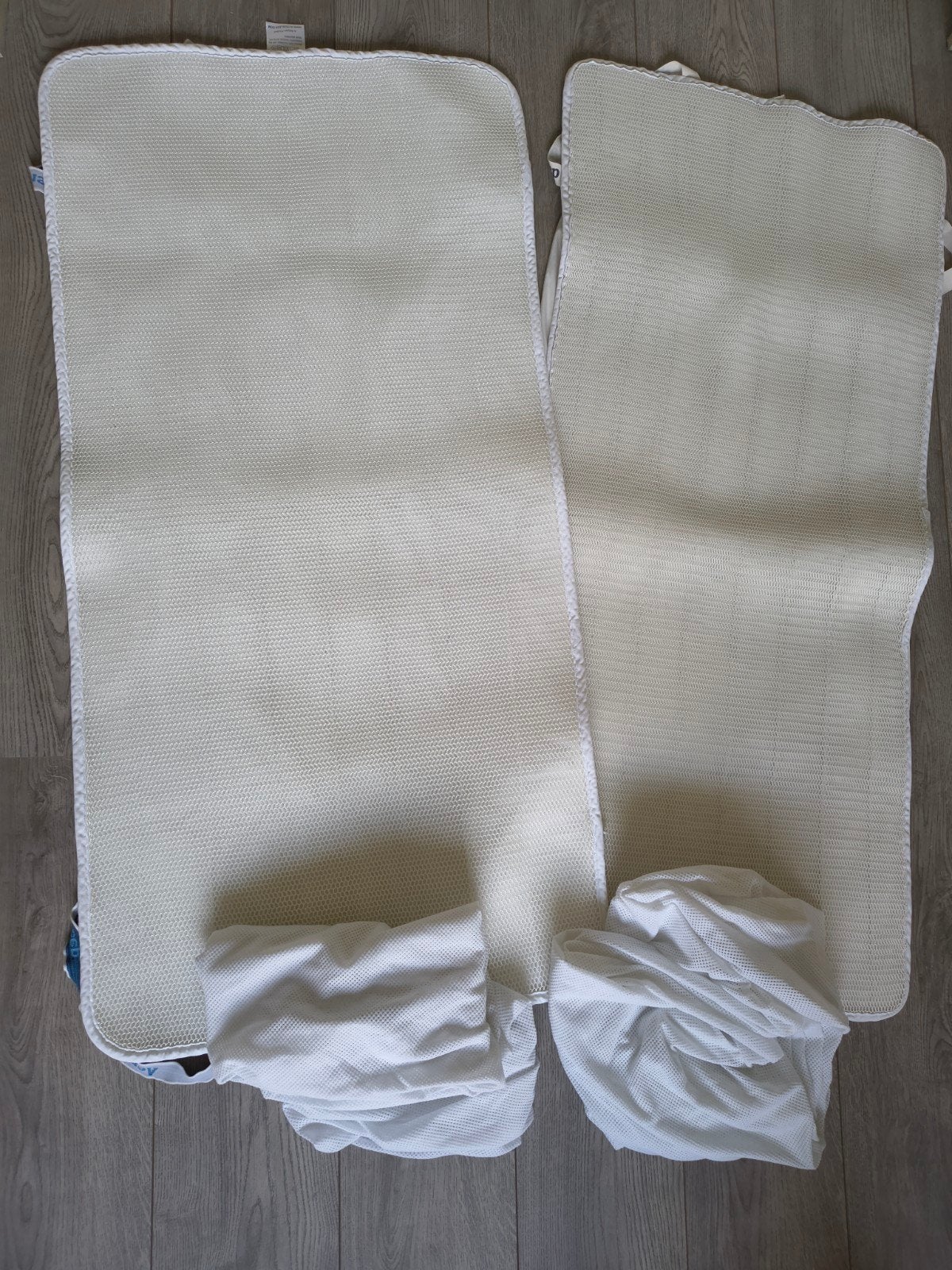 Aerosleep matrastopper en hoeslaken 120x60, Gebruikt, Jongetje of Meisje, Matrasbeschermer, Ademend