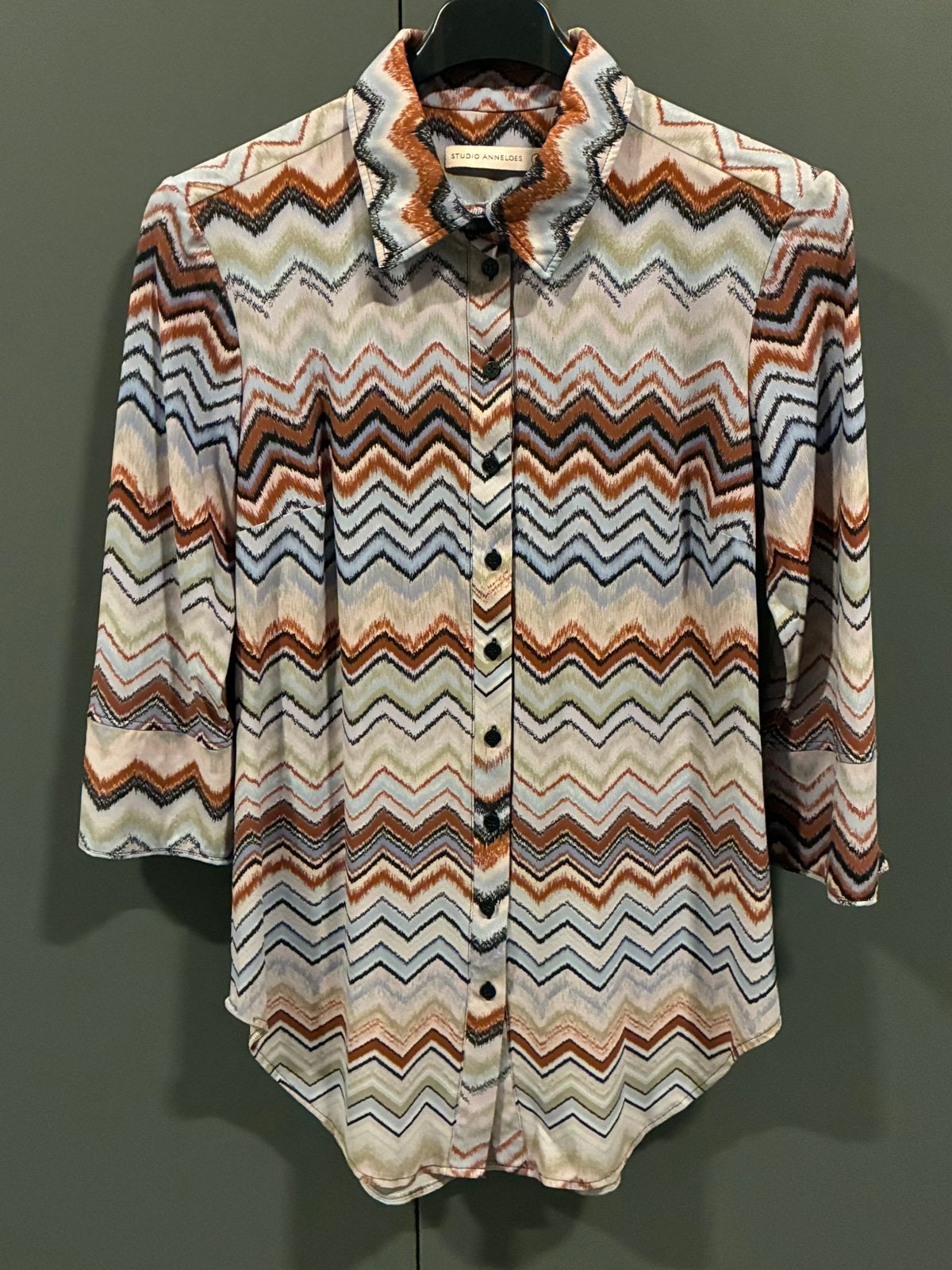 Studio Anneloes blouse in Missoni print, mt S, Ophalen of Verzenden, Zo goed als nieuw