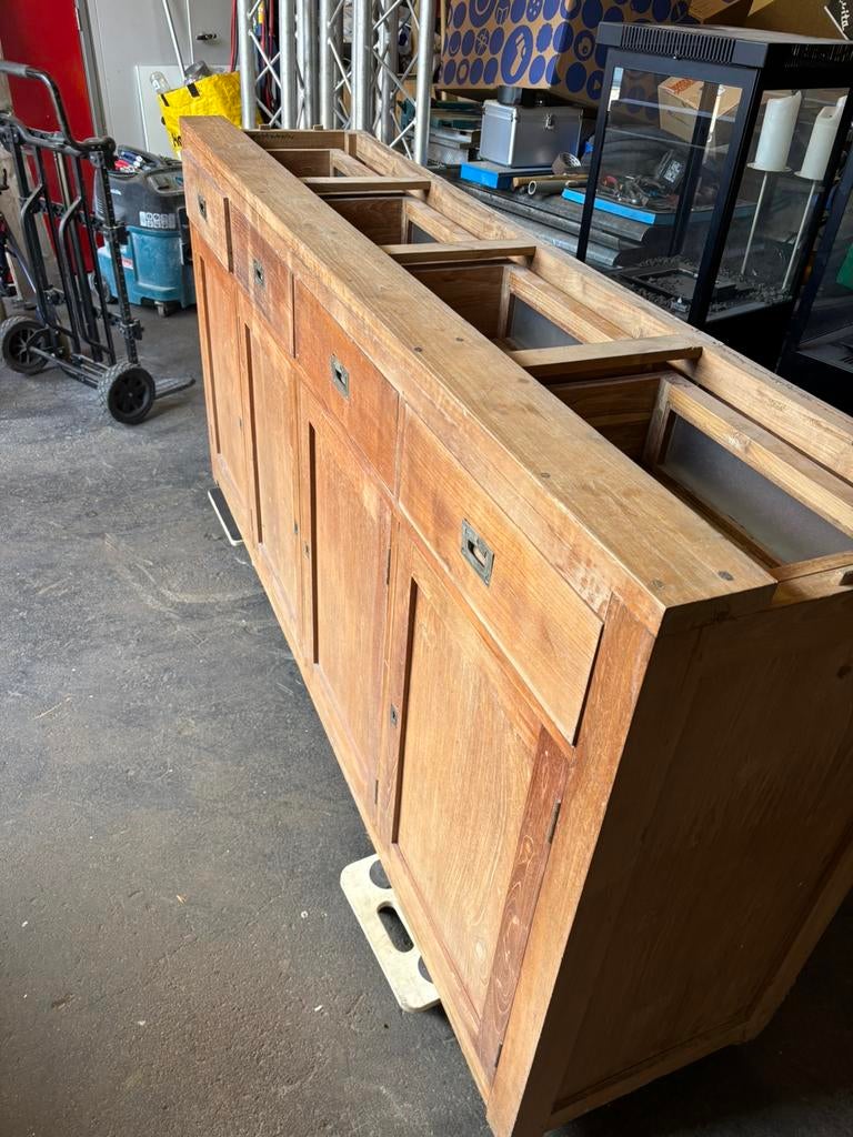 Mooie teakhouten kamerkast, Ophalen of Verzenden, Zo goed als nieuw, 25 tot 50 cm, 200 cm of meer