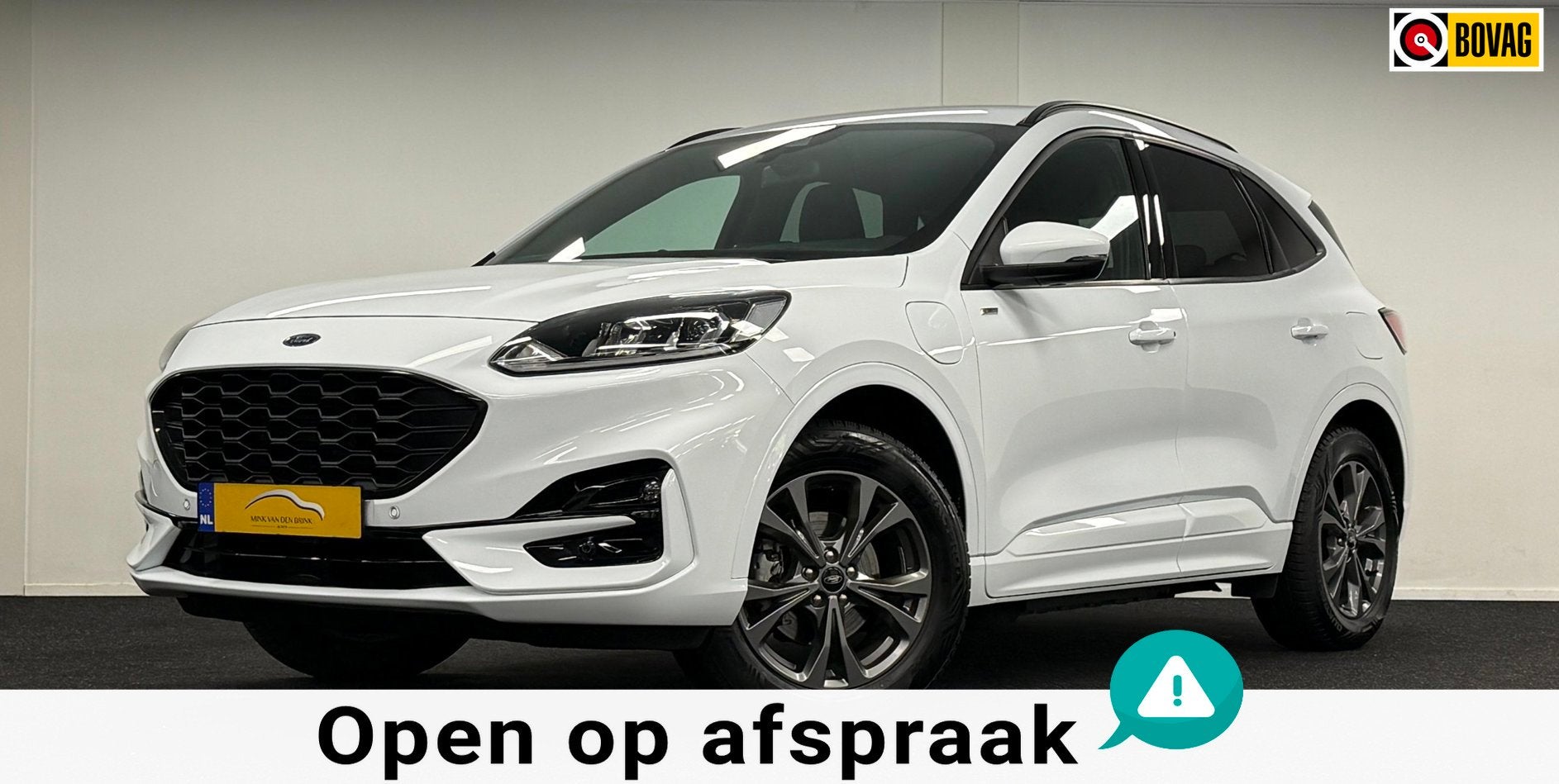 Ford Kuga 2.5 PHEV ST-Line*Trekhaak*Navi*Camera*Carplay*Stoe, Auto's, Stof, Gebruikt, Zwart, 4 cilinders